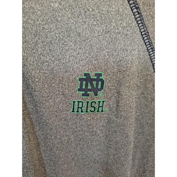 Colosseum Notre Dame 1/4 Zip Long Sleeve With Thumb Hole Shirt Size S - Picture 2 of 6